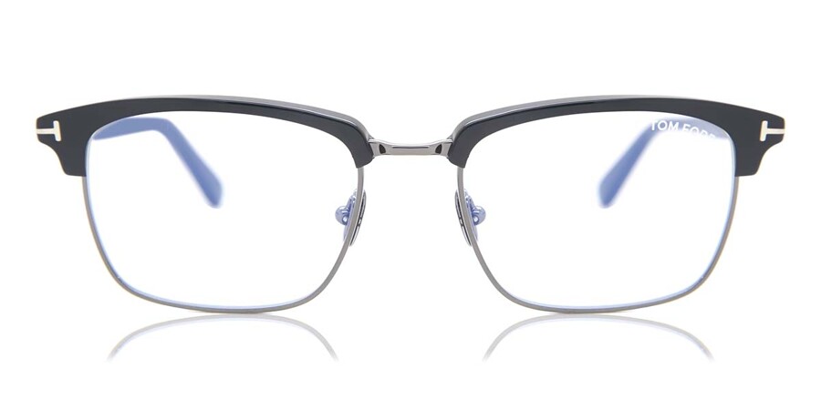 Tom Ford FT5801-B Blue-Light Block 001 Eyeglasses in Shiny Black |  SmartBuyGlasses USA