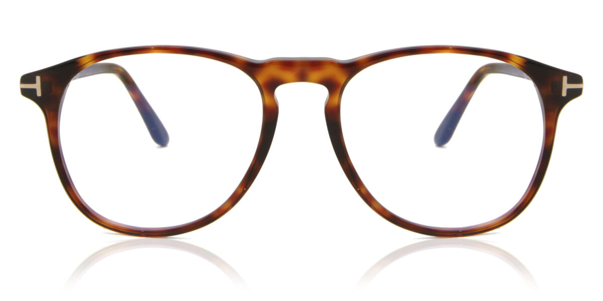 Tom Ford FT5805-B Blue-Light Block 054 Men's Glasses Tortoiseshell Size - Free Lenses - HSA/FSA Insurance - Blue Light Block Available