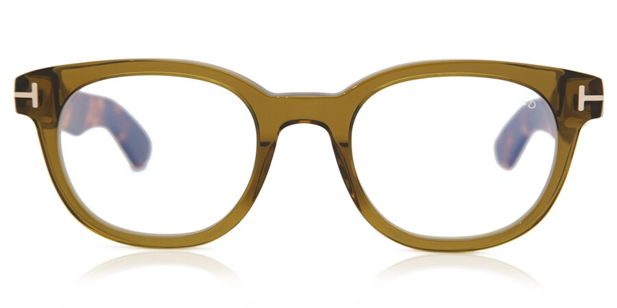 Tom Ford FT5807-B Blue-Light Block 096 Glasses Transparent Mud Green |  VisionDirect Australia