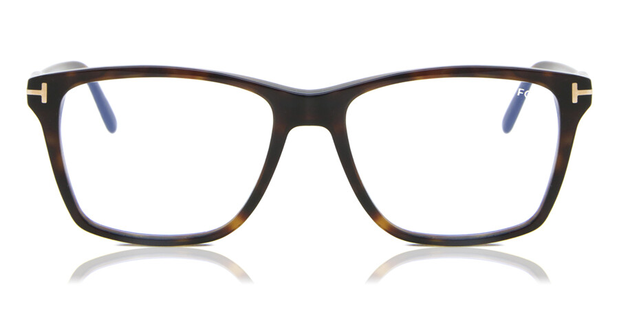 Tom Ford FT5817-B Blue-Light Block 052 Eyeglasses in Dark Havana |  SmartBuyGlasses USA