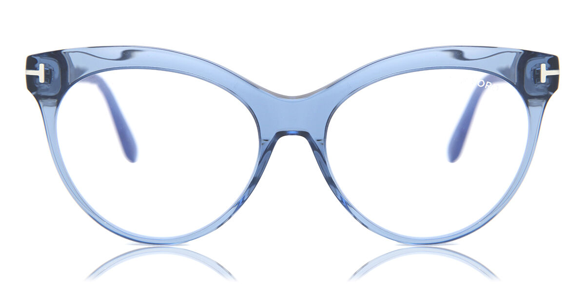 Tom Ford FT5827-B Blue-Light Block 090 Women's Eyeglasses Blue Size 55 (Frame Only) - Blue Light Block Available