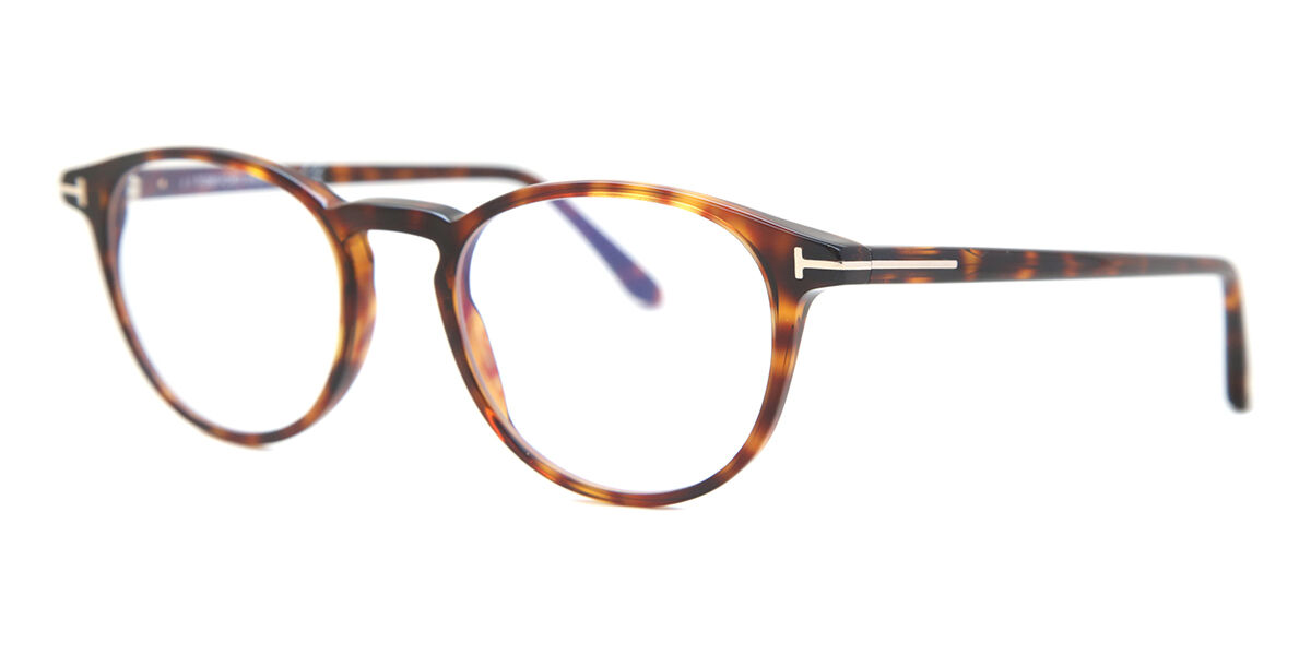 Tom Ford FT5803-B Blue-Light Block 054 Eyeglasses in Tortoise ...