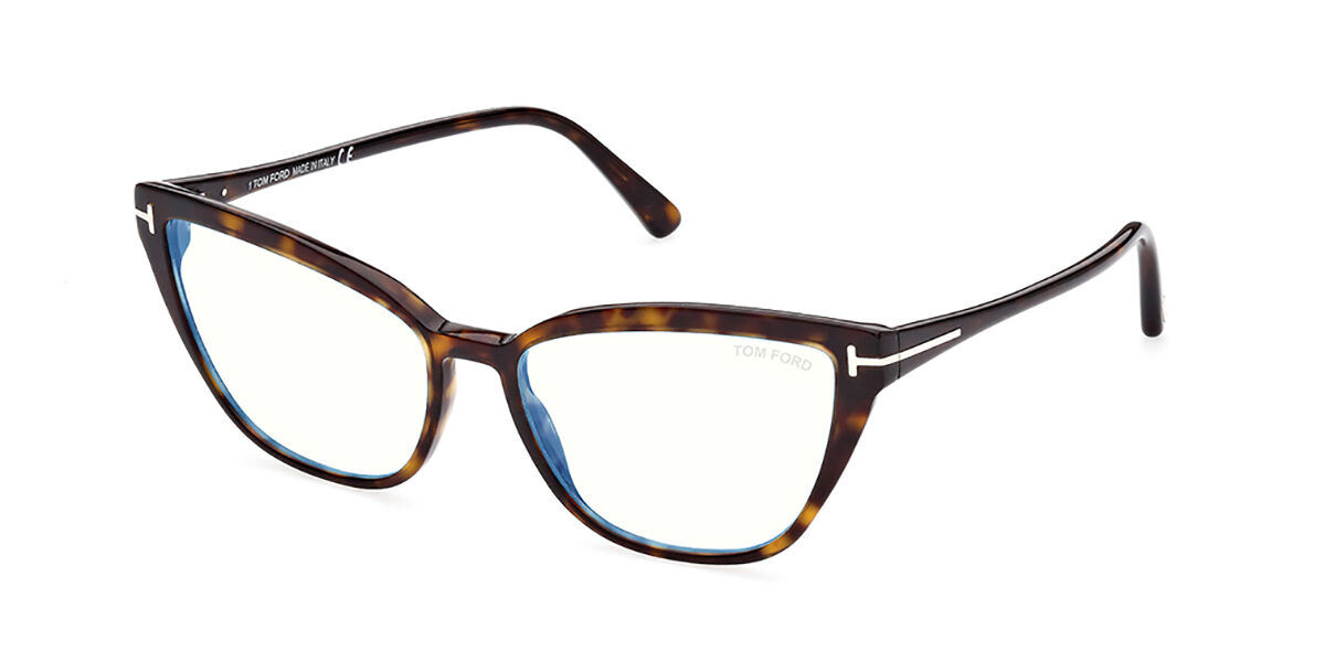 Tom Ford FT5825-B Azuls-Light Block 052 55 Lentes Recetadas Para Mujer