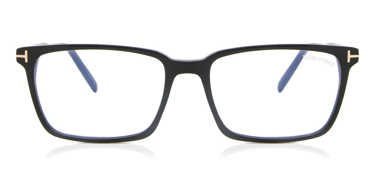 Tom Ford Ft5802 B Blue Light Block 001 Glasses Shiny Black Smartbuyglasses Canada 1547