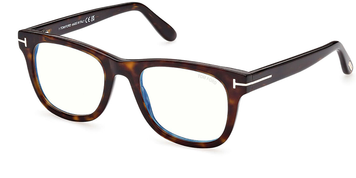 Tom Ford FT5820-B Blue-Light Block 052 Glasses Dark Havana ...