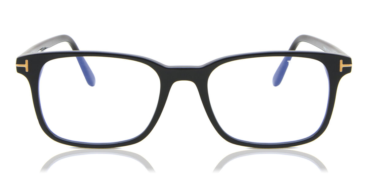 Tom Ford FT5831-B Blue-Light Block 001 Glasses Shiny Black ...