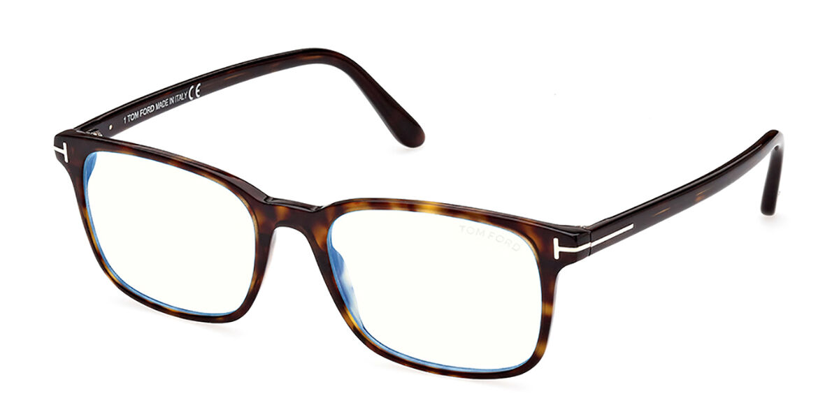 Tom Ford FT5831-B Blue-Light Block 052 Glasses Dark Havana ...