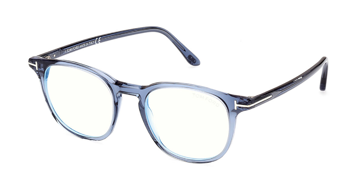 Tom Ford FT5832-B Blue-Light Block 090 Glasses Transparent Blue |  SmartBuyGlasses UK