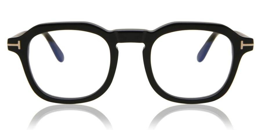 Tom Ford FT5836-B Blue-Light Block 001 Eyeglasses in Shiny Black |  SmartBuyGlasses USA