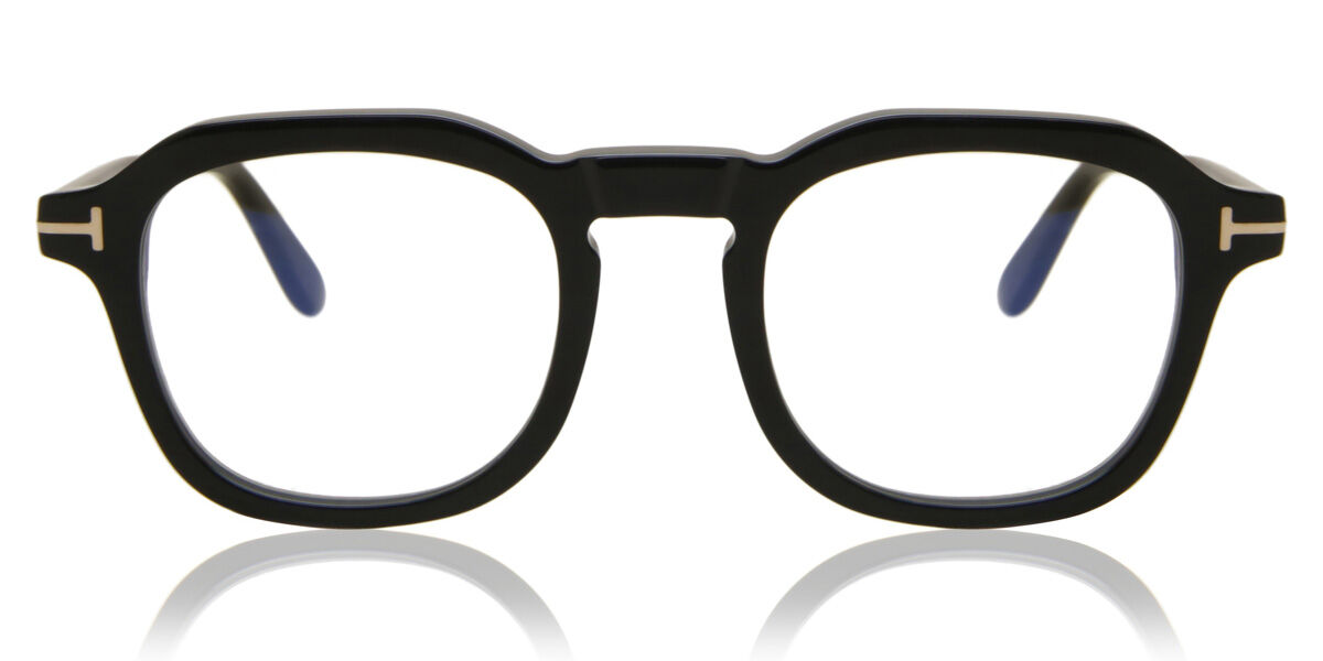 Tom Ford FT5836-B Blue-Light Block 001 Glasses Shiny Black | VisionDirect  Australia