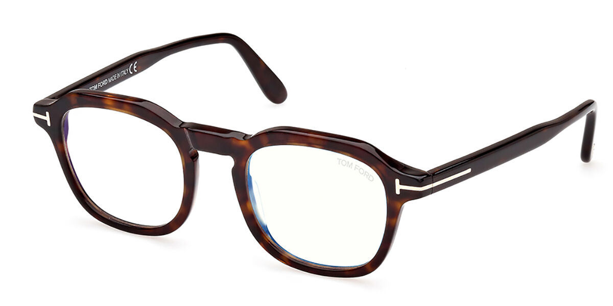 Tom Ford FT5836-B Blue-Light Block 052 Eyeglasses In Dark Havana ...