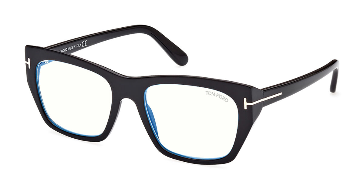 Tom Ford FT5846-B Blue-Light Block 001 Glasses Shiny Black ...