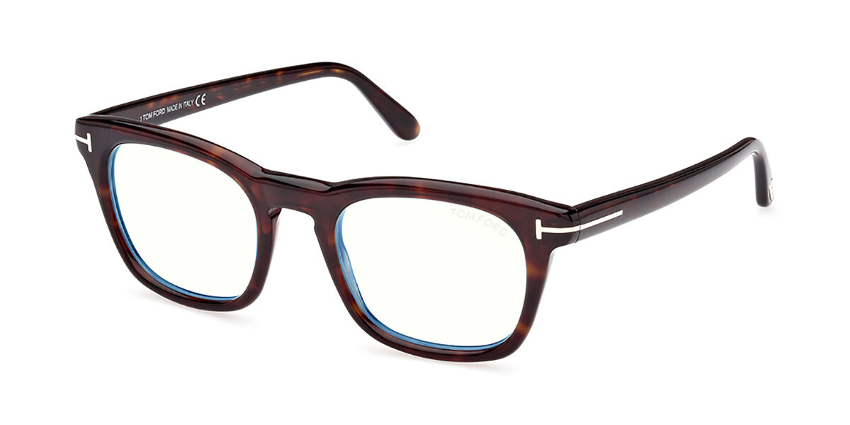 Tom Ford FT5870-B Blue-Light Block 052 Glasses Dark Tortoise ...