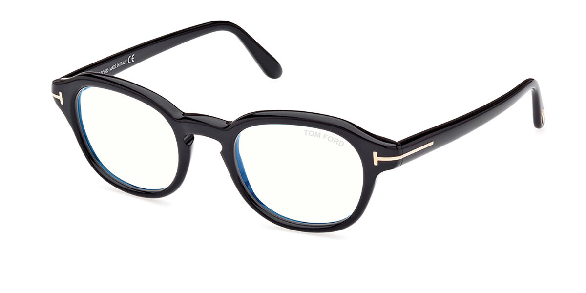 Tom Ford FT5871-B Blue-Light Block 001 Glasses Shiny Black |  SmartBuyGlasses UK