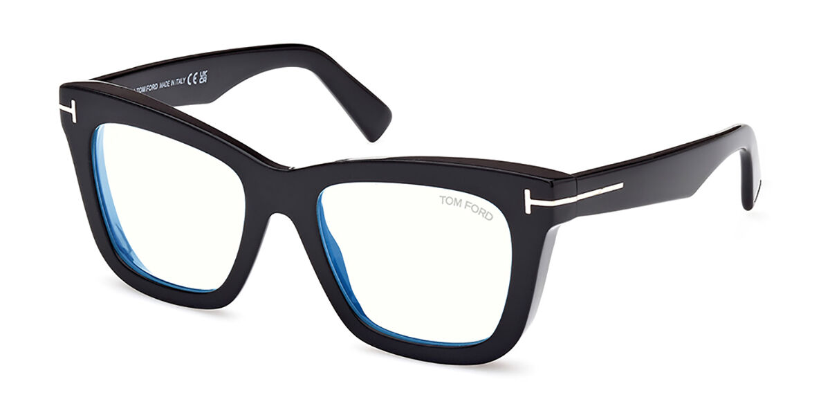 Tom Ford FT5881-B Blue-Light Block 001 Glasses Shiny Black Blue |  SmartBuyGlasses UK