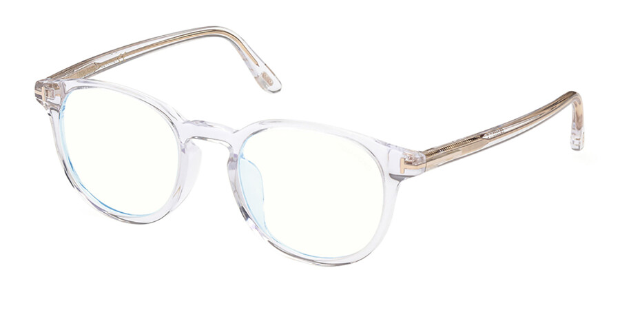 Tom Ford FT5795-K-B Asian Fit Blue-Light Block 026 Glasses Clear |  SmartBuyGlasses UK