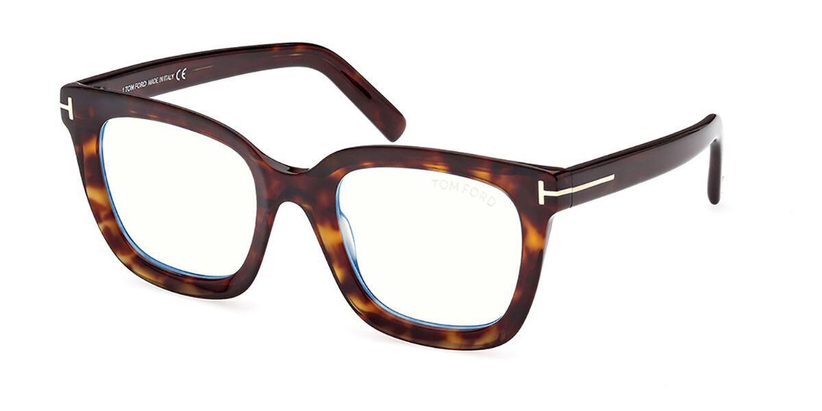 Tom Ford FT5880-B Blue-Light Block 052 Glasses Tortoise ...