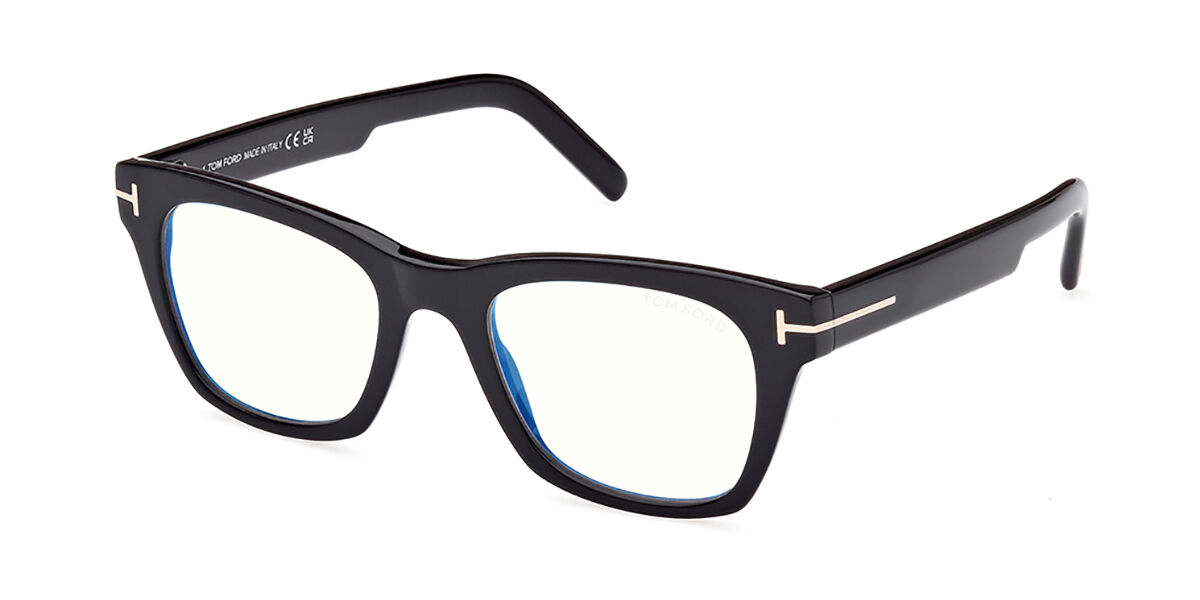 Tom Ford FT5886-B Blue-Light Block 001 Eyeglasses In Shiny Black ...