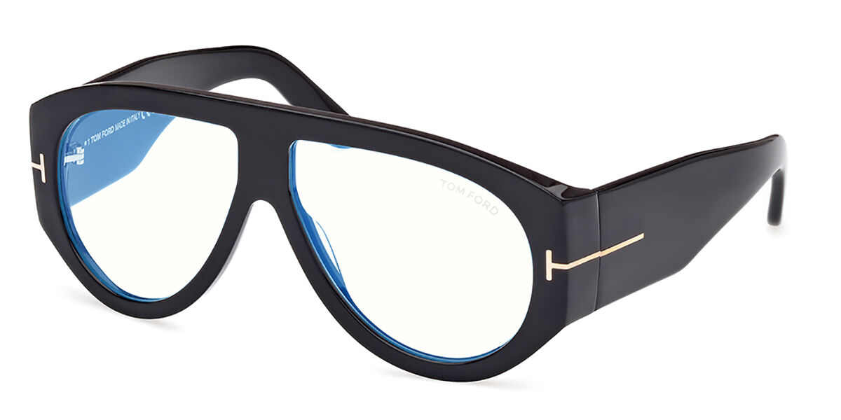 Tom Ford Ft5958 B Blue Light Block 001 Eyeglasses In Shiny Black Smartbuyglasses Usa 6015