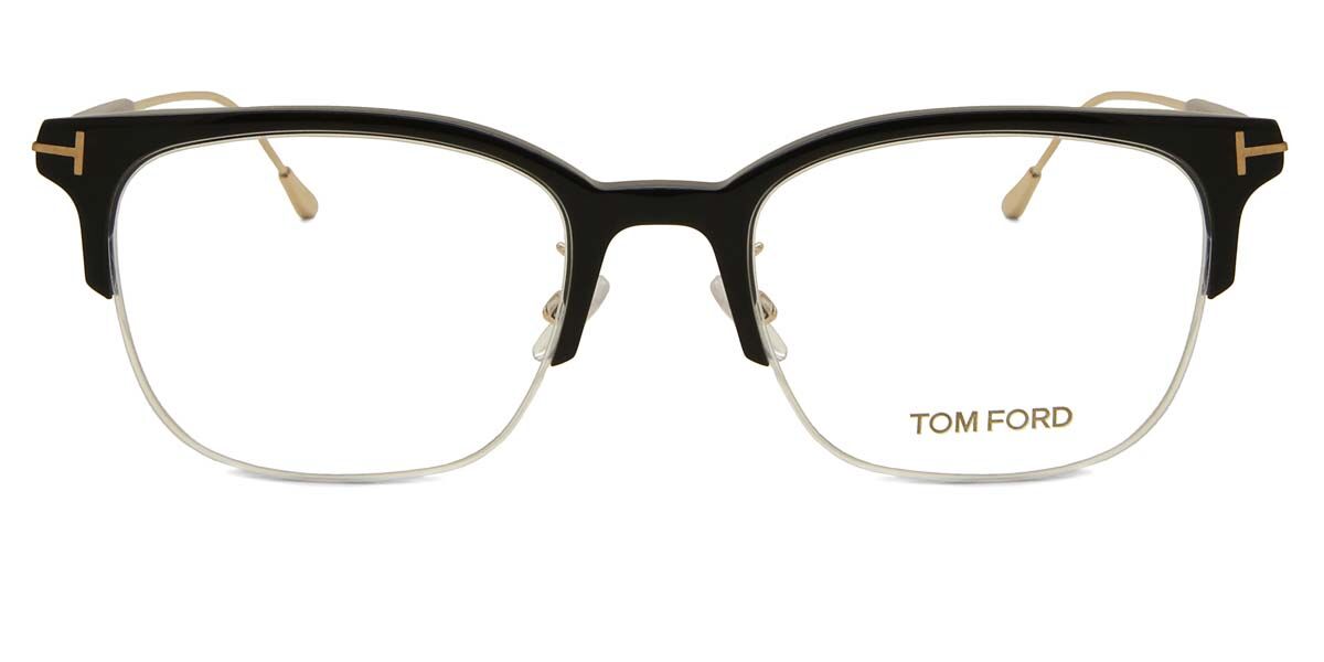 Tom Ford FT5645-D-B Asian Fit Blåa-Light Block 001 52 Svarta Glasögon (Endast Båge) Män