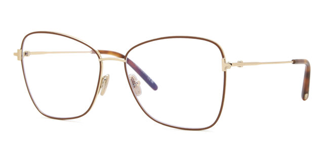 Tom Ford FT5906-B 046 Blue-Light Block Brown On Gold  display picture 3