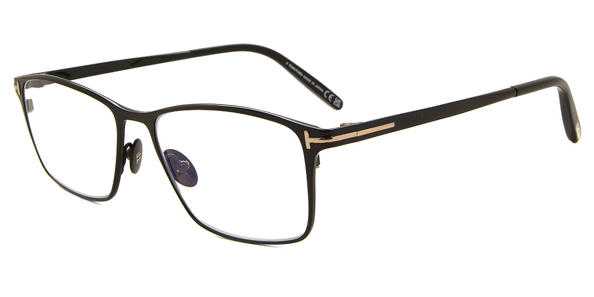 Tom Ford FT5935-B Blue-Light Block 001 Shiny Black メガネ