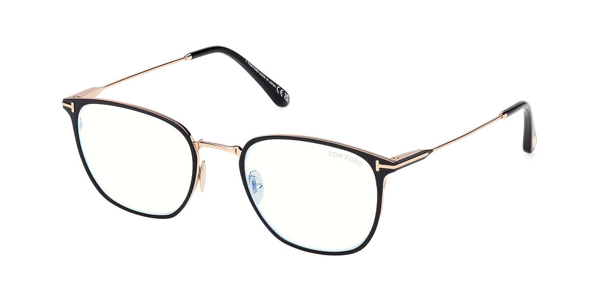 Image of Tom Ford FT6041-B Blue-Light Block 002 Óculos de Grau Masculino Pretos BRLPT