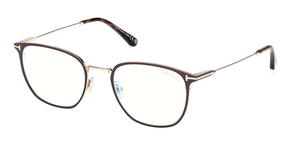 Image of Tom Ford FT6041-B Blue-Light Block 048 Óculos de Grau Masculino Marrons BRLPT
