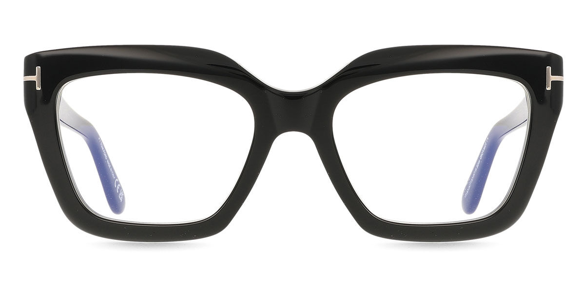 Tom Ford FT6093-B 001 Blue-Light Block Women’s Glasses Black Size 53 - Free Lenses - Blue Light Block Available