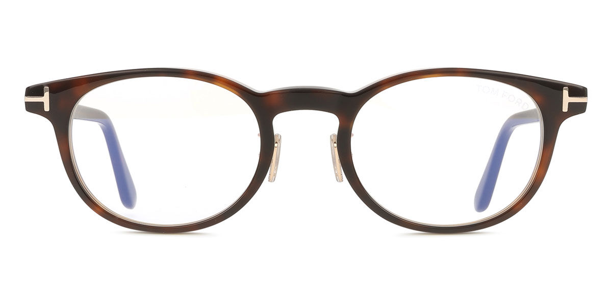 Tom Ford FT6112-D-B Asian Fit 052 Blue-Light Block Men's Glasses Tortoiseshell Size 49 - Free Lenses - Blue Light Block Available