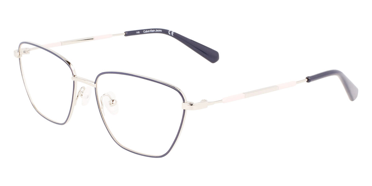 Calvin Klein Jeans CKJ21221 044 Eyeglasses in Silver | SmartBuyGlasses USA