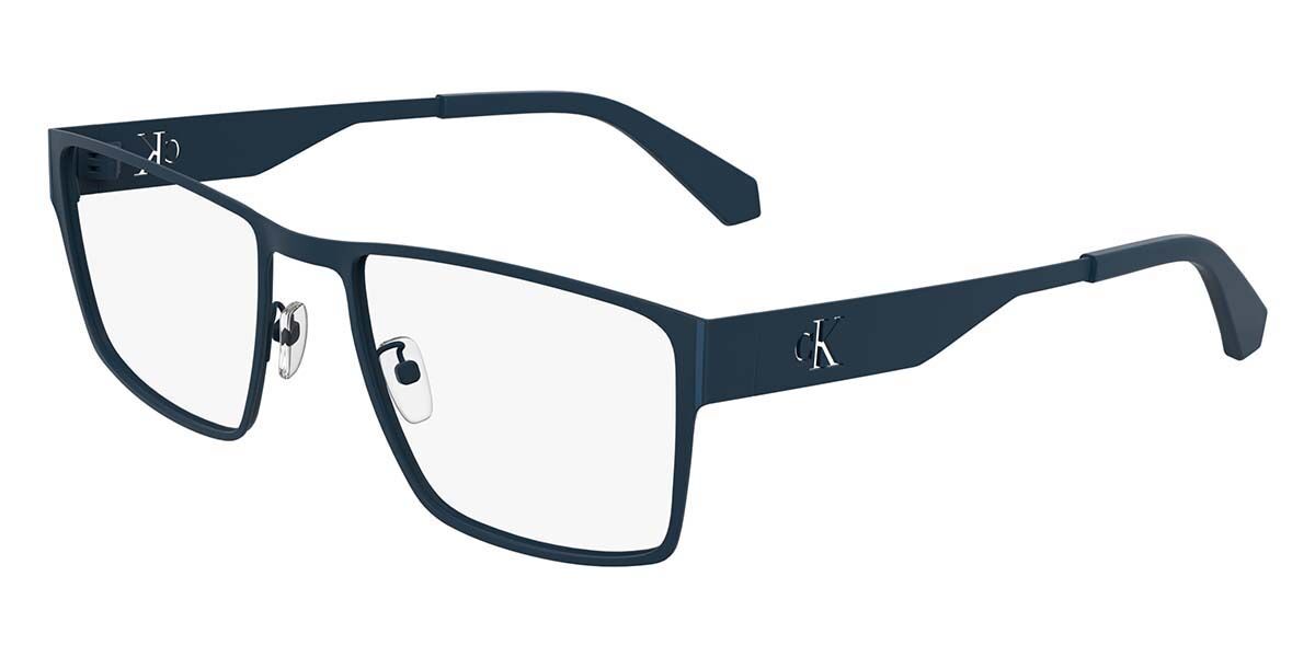 Calvin Klein Jeans CKJ24208 400 57 Blåa Glasögon (Endast Båge) Män