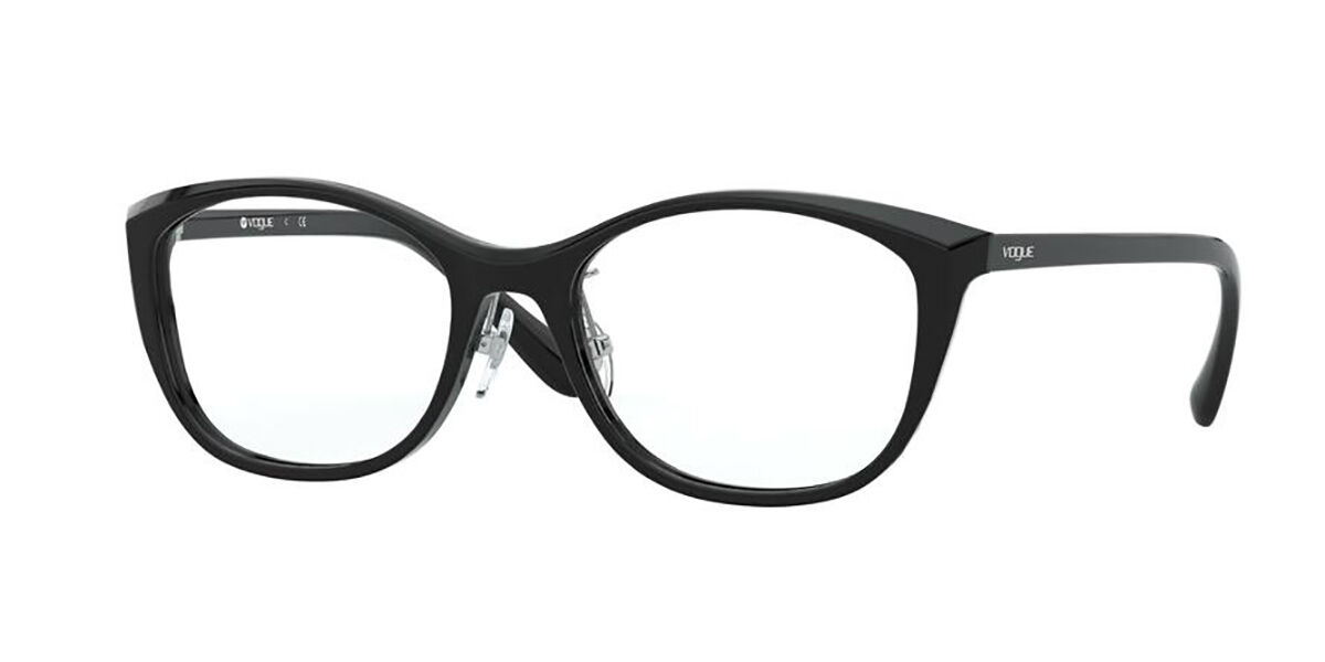 Photos - Glasses & Contact Lenses Vogue Eyewear VO5296D Asian Fit W44 Women's Eyeglasses Black 