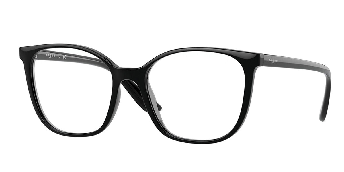 Vogue Eyewear VO5356F Asian Fit W44 Glasses Black VisionDirect Australia