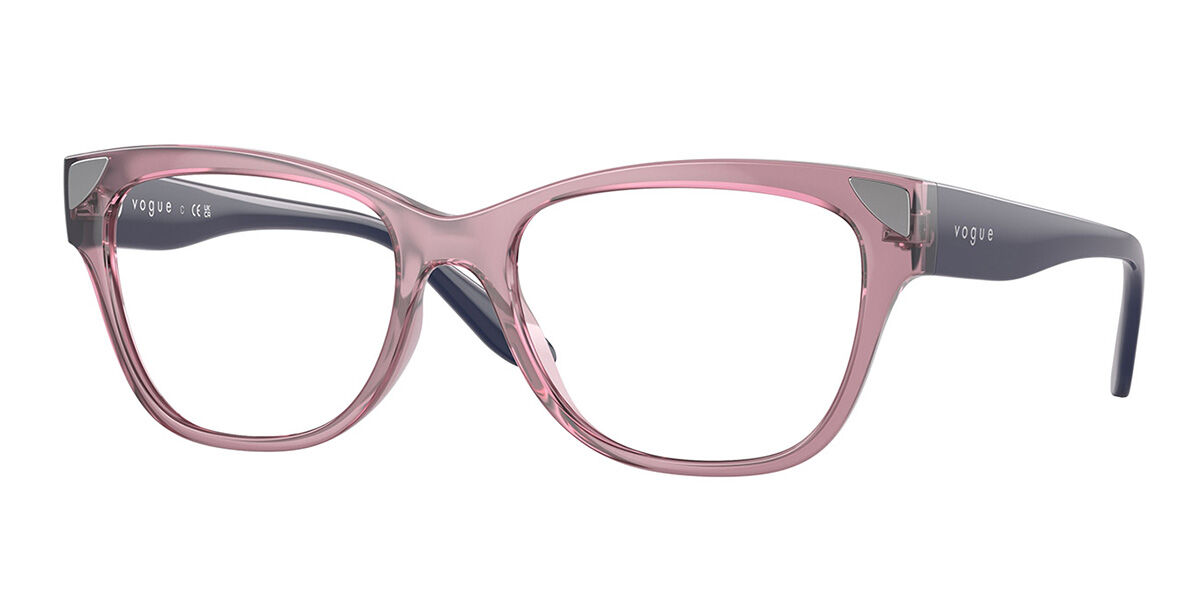 Vogue Eyewear VO5454 3024 Eyeglasses in Transparent Dark Pink ...