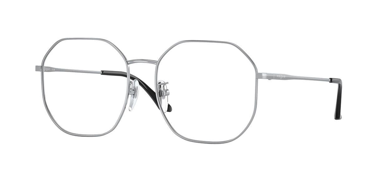 Vogue Eyewear VO4260D Asian Fit 323 Women’s Eyeglasses Silver Size 54 (Frame Only) - Blue Light Block Available
