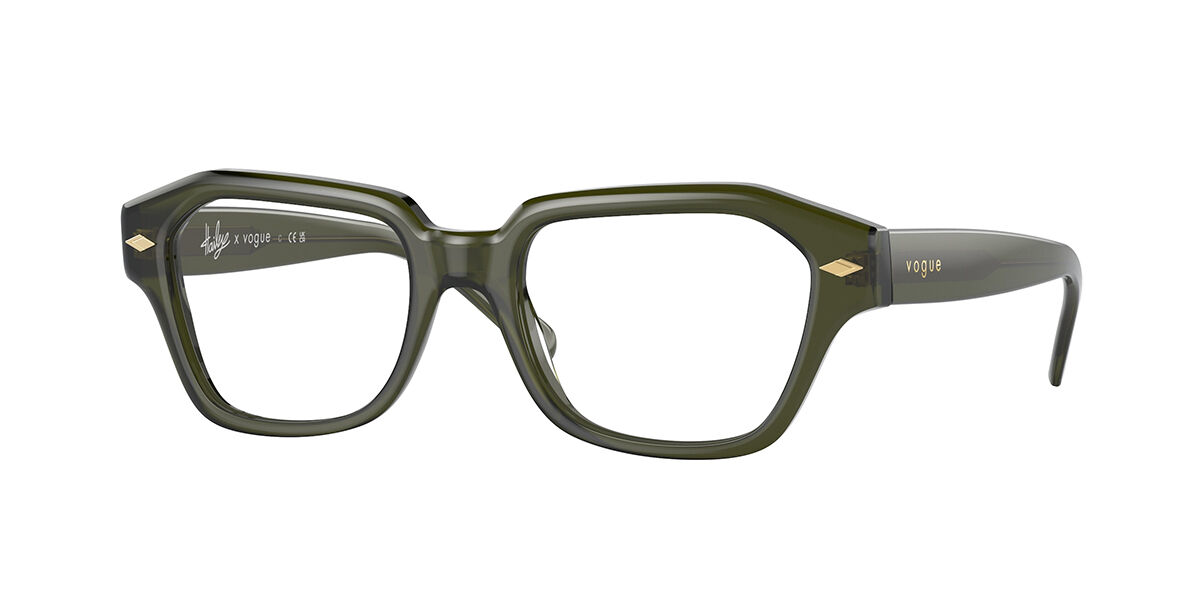 Vogue Eyewear VO5447F Asian Fit 3003 Women’s Eyeglasses Green Size 51 (Frame Only) - Blue Light Block Available