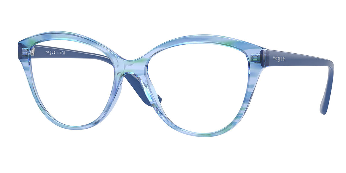 Photos - Glasses & Contact Lenses Vogue Eyewear VO5489 3060 Women's Eyeglasses Blue Size 54 (F 