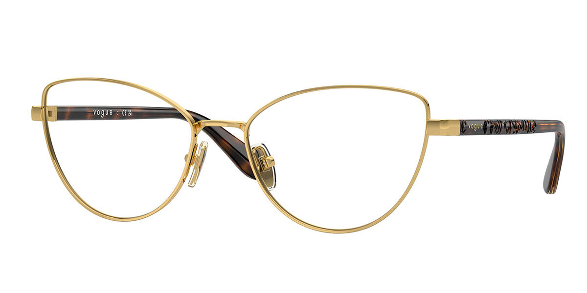 Photos - Glasses & Contact Lenses Vogue Eyewear VO4285 280 Women's Eyeglasses Gold Size 55 (Fr 