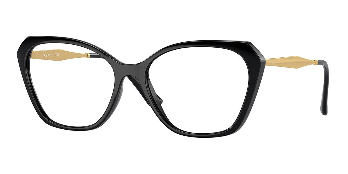 Photos - Glasses & Contact Lenses Vogue Eyewear VO5522 W44 Women's Eyeglasses Black Size 54 (F 