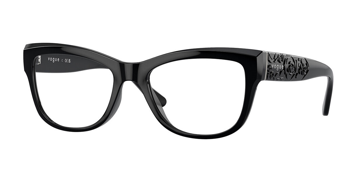 Photos - Glasses & Contact Lenses Vogue Eyewear VO5528 W44 Women's Eyeglasses Black Size 53 (F 