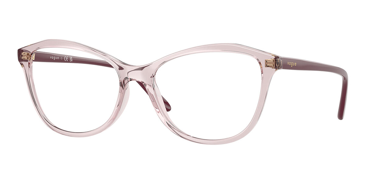 Vogue Eyewear VO5602F Asian Fit 2942 Women's Eyeglasses Pink Size 54 (Frame Only) - Blue Light Block Available