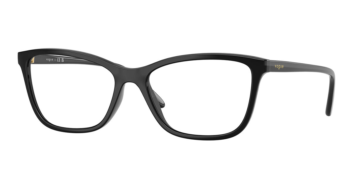 Vogue Eyewear VO5603F Asian Fit W44 Women's Eyeglasses Black Size 54 (Frame Only) - Blue Light Block Available