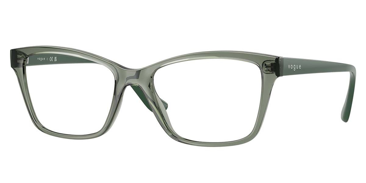 Vogue Eyewear VO5420 3086 Women's Eyeglasses Green Size 53 (Frame Only) - Blue Light Block Available