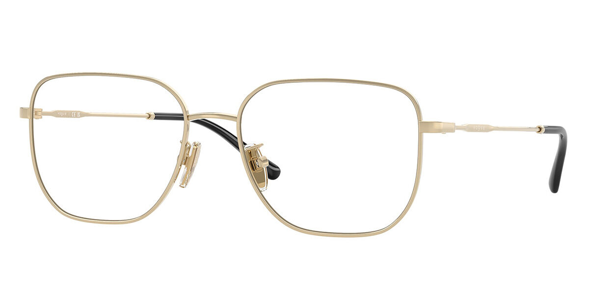 Photos - Glasses & Contact Lenses Vogue Eyewear VO4335D Asian Fit 848 Women's Eyeglasses Gold Size 55  - Blue Light Block Available (Frame Only)