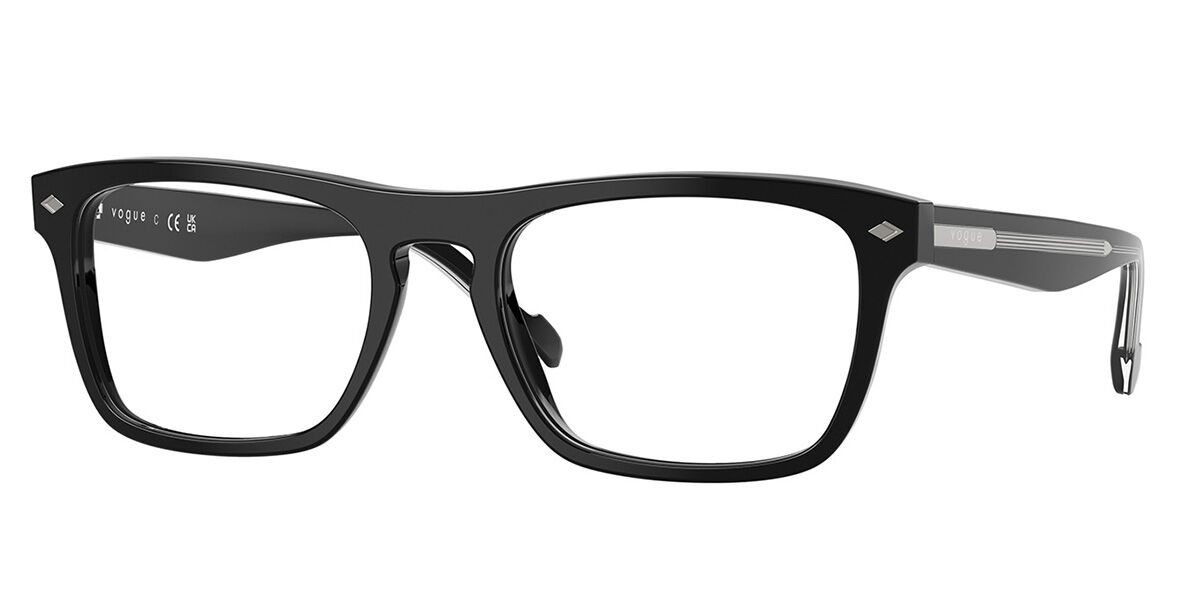 Vogue Eyewear VO5619 W44 54 Svarta Glasögon (Endast Båge) Män