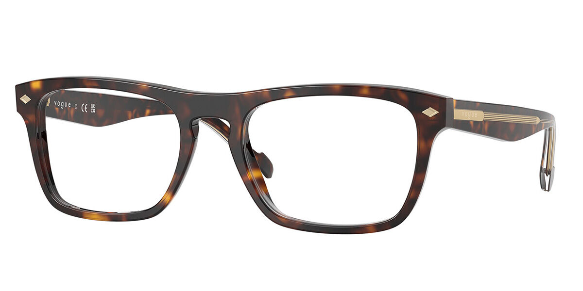 Vogue Eyewear VO5619 W656 52 Sköldpaddemönstradeshell Glasögon (Endast Båge) Män