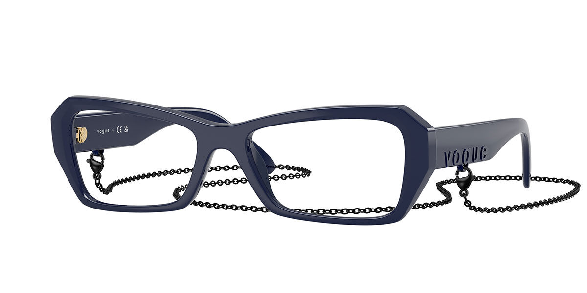 Vogue Eyewear VO5656U 3240 Ojo de Gato Solid Blue lentes ...