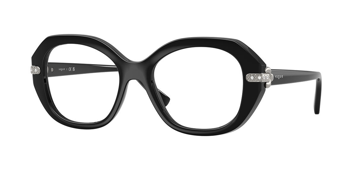 Vogue Eyewear VO5705B W44 50 Svarta Glas&ouml;gon (Endast B&aring;ge) Kvinna