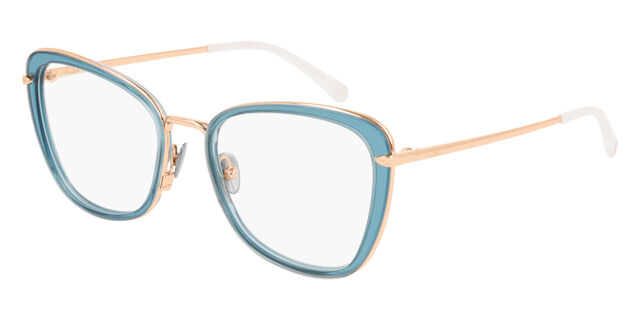 Pomellato PM0084O 001 Transparent Blue/Gold Eyeglasses  display picture 1